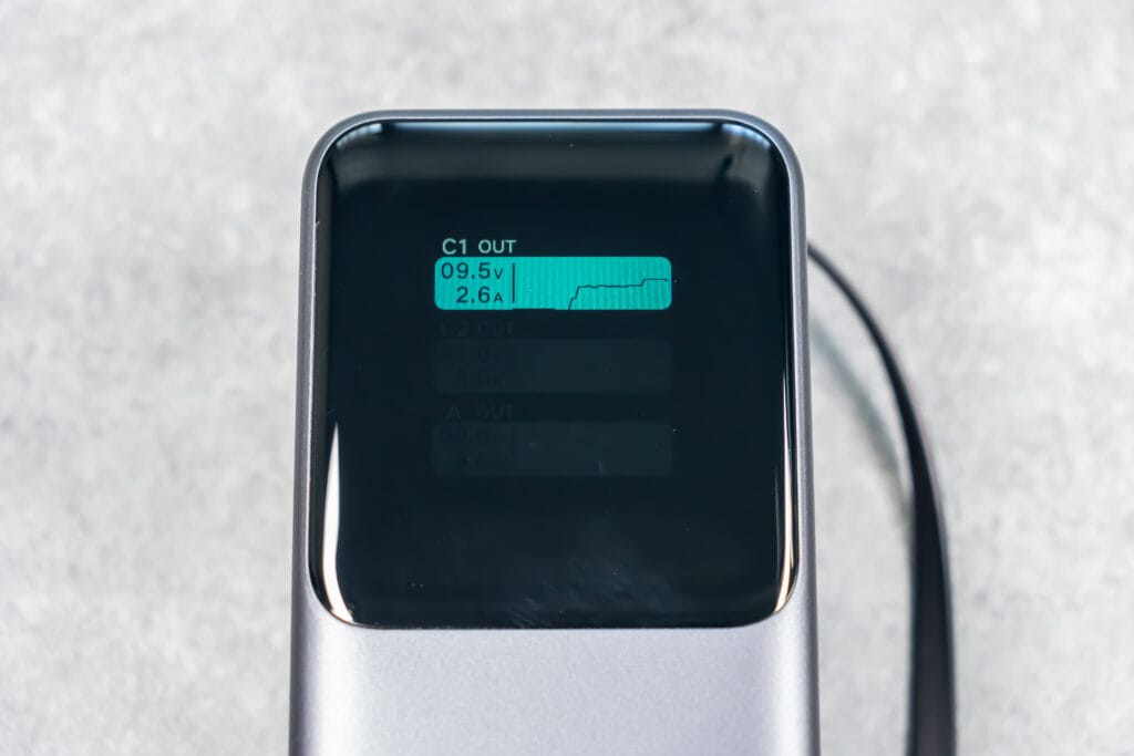 UGREEN Nexode 巻き取り式 USB-Cケーブル内蔵 モバイルバッテリー 20000mAh 165W